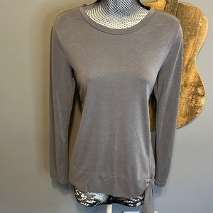 Banana Republic insanely soft long sleeve blouse with Side tie bottom small